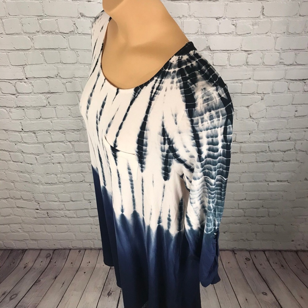 She and Sky Tie Dye Blue Tunic Dress Medium Size - Picture 3 of 7